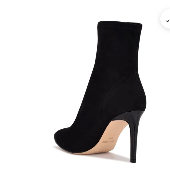 NWOT Nine West Reves, Black, Suade, Stiletto, Dress Bootie size 8.5M - Picture 3 of 13